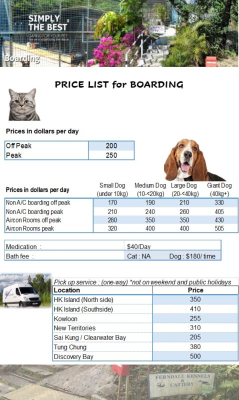 Pet Boarding Prices In Ferndale Kennels Cattery pet-boarding-prices-in-ferndale-kennels-cattery