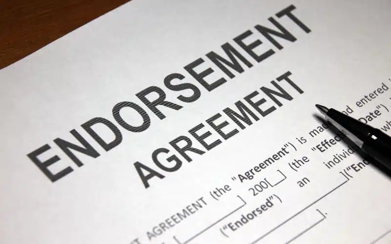 Government endorsement fees