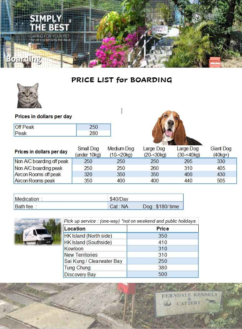 Pet Boarding Prices In Ferndale Kennels Cattery pet-boarding-prices-in-ferndale-kennels-cattery