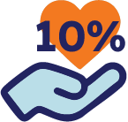 donating 10% of all bookings